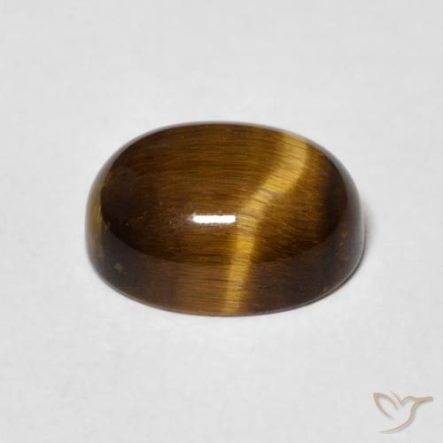 9,17 ctw natürlicher gold-braun Tigerauge, Oval, Lichtundurchlässig