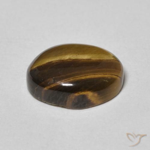 9,17 ctw natürlicher gold-braun Tigerauge, Oval, Lichtundurchlässig