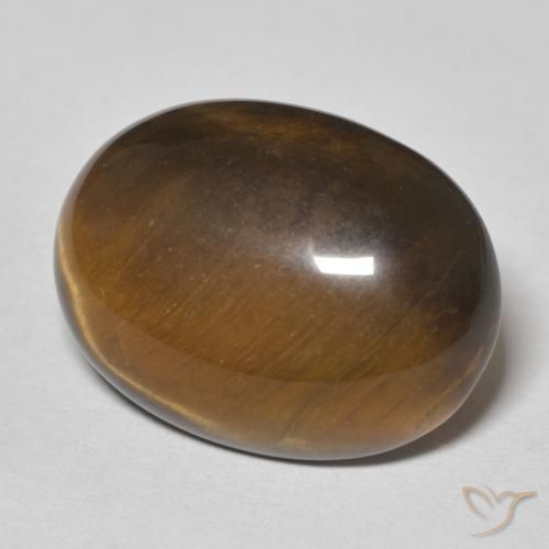 9,17 ctw natürlicher gold-braun Tigerauge, Oval, Lichtundurchlässig