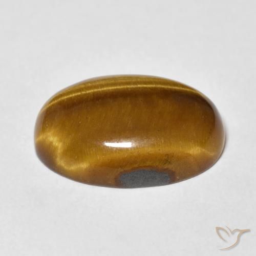 9,17 ctw natürlicher Warmes Braun Tigerauge, Oval, Lichtundurchlässig