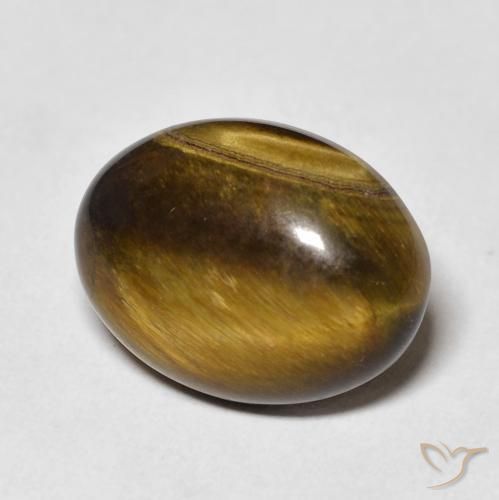 9,17 ctw natürlicher gold-braun Tigerauge, Oval, Lichtundurchlässig