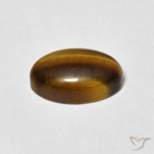 9,17 ctw natürlicher Warmes Braun Tigerauge, Oval, Lichtundurchlässig