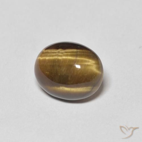 9,17 ctw natürlicher gold-braun Tigerauge, Oval, Lichtundurchlässig