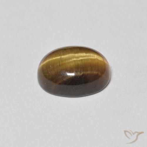 9,17 ctw natürlicher gold-braun Tigerauge, Oval, Lichtundurchlässig