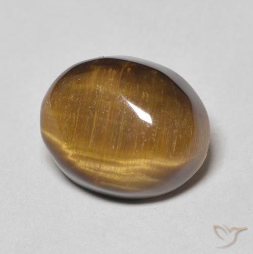 9,17 ctw natürlicher Warmes Braun Tigerauge, Oval, Lichtundurchlässig