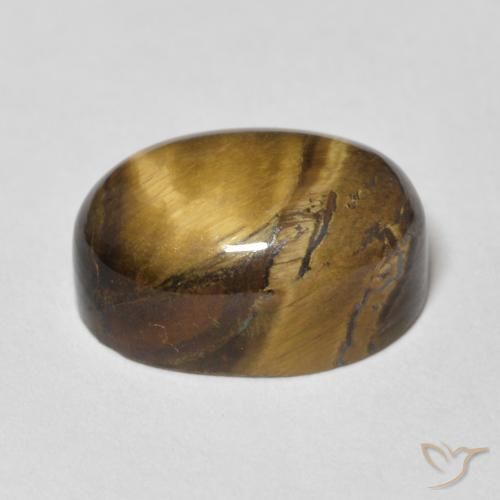 9,17 ctw natürlicher gold-braun Tigerauge, Oval, Lichtundurchlässig