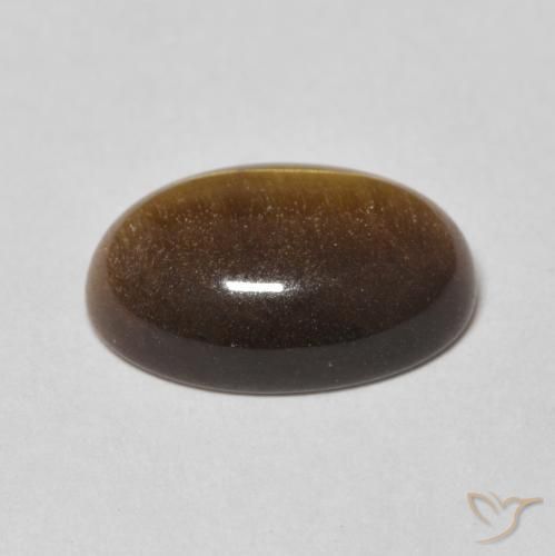 9,17 ctw natürlicher Warmes Braun Tigerauge, Oval, Lichtundurchlässig
