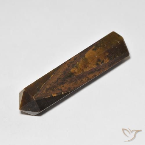 25.96ct Natürlicher Hickory Braun Tigerauge, Fantasie, Lichtundurchlässig