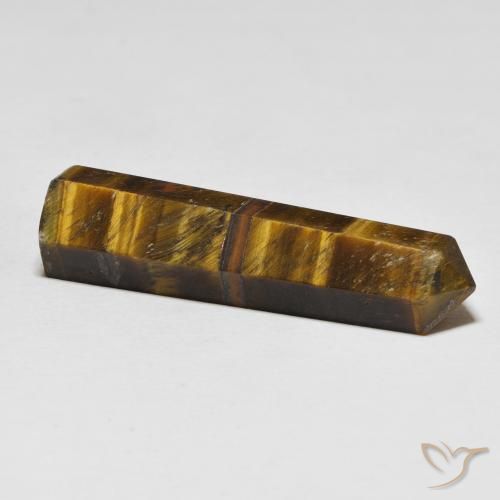 26,11 ctw natürlicher brauner Tiger's Eye, Fantasieschliff, Lichtundurchlässig
