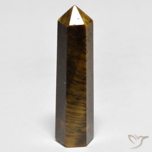 23.35ct Natürlicher Medium Light-Brown Tigerauge, Fantasie, Lichtundurchlässig