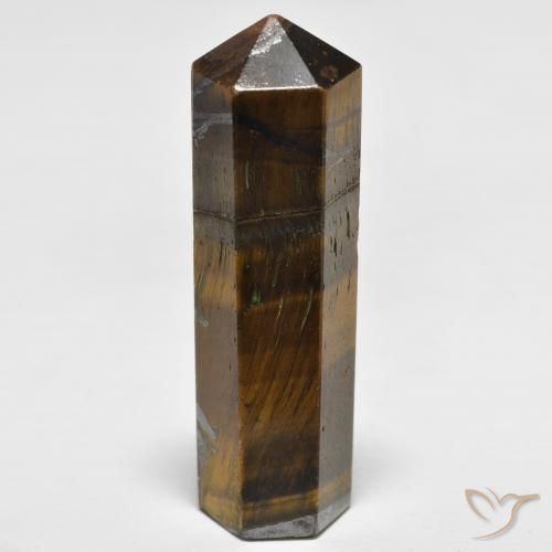 43.83ct Natürlicher Warmes Braun Tigerauge, Fantasie, Lichtundurchlässig