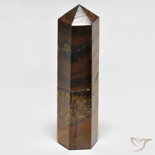 36.68ct Natürlicher gelblich-braun Tigerauge, Fantasie, Lichtundurchlässig