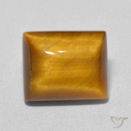 6.15ct Natürlicher Medium Light-Brown Tigerauge, Baguette, Lichtundurchlässig