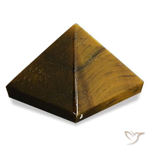 9,17 ctw natürlicher gelblich-braun Tigerauge, Quadrat, Lichtundurchlässig