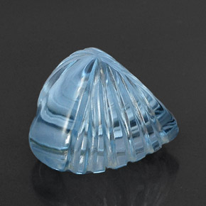 21,42 ctw natürlicher blauer Topas, Herzform, Transparent
