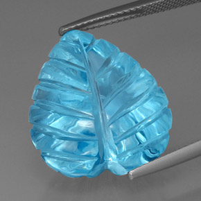 35,24 ctw natürlicher blauer Topas, Transparent, Transparent / Lichtdurchlässig