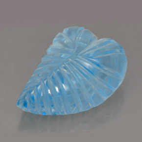 27,74 ctw natürlicher blauer Topas, Fantasieschliff, Transparent