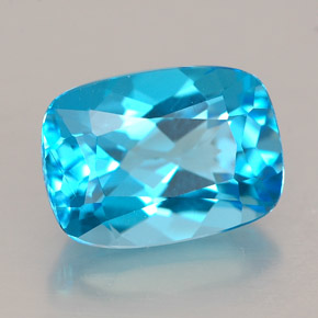 3,58 ctw natürlicher blauer Topas, Kissenschliff, VVS
