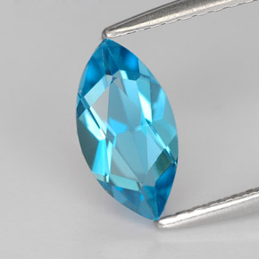 1,40 ctw natürlicher blauer Topas, Marquise, VVS-VS