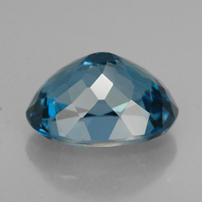 3,13 ctw natürlicher blauer Topas, Oval Schliff, VVS