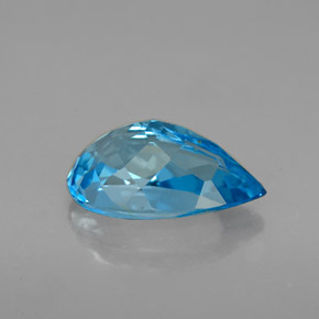 2,40 ctw natürlicher blauer Topas, Birnenform, VVS-VS