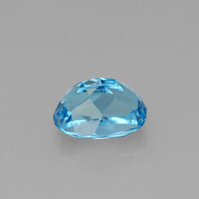 1,81 ctw natürlicher blauer Topas, Oval Schliff, VS