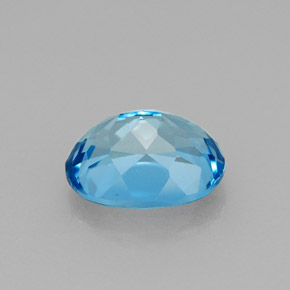 2,48 ctw natürlicher blauer Topas, Oval Schliff, VVS