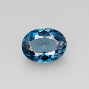 2,43 ctw natürlicher blauer Topas, Oval Schliff, VVS