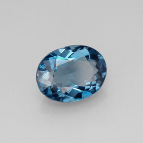 2,43 ctw natürlicher blauer Topas, Oval Schliff, VVS