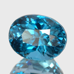 2,63 ctw natürlicher blauer Topas, Oval Schliff, VVS