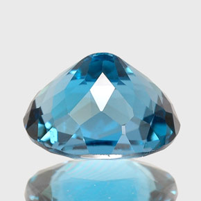 2,63 ctw natürlicher blauer Topas, Oval Schliff, VVS