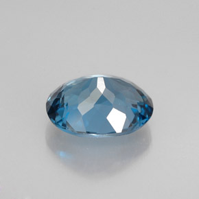 2,21 ctw natürlicher blauer Topas, Oval Schliff, VVS