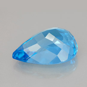 9,79 ctw natürlicher blauer Topas, Birnenform, VVS