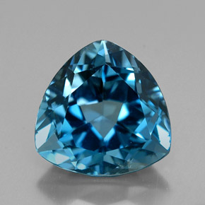 6,98 ctw natürlicher blauer Topas, Trillion, VVS