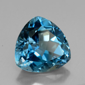 6,98 ctw natürlicher blauer Topas, Trillion, VVS