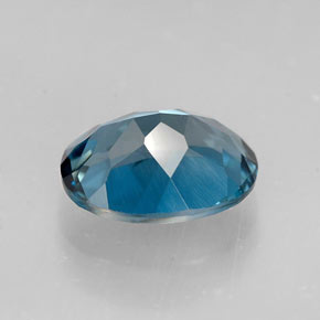 1,64 ctw natürlicher blauer Topas, Oval Schliff, VVS