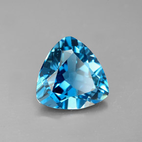 2,86 ctw natürlicher blauer Topas, Trillion, VVS