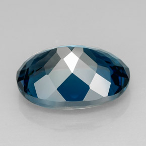 7,98 ctw natürlicher blauer Topas, Oval Schliff, VVS