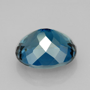 9,89 ctw natürlicher blauer Topas, Oval Schliff, VVS