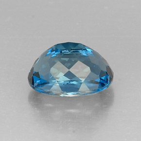 7,33 ctw natürlicher blauer Topas, Oval Schliff, VVS-VS