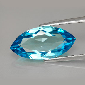 6,79 ctw natürlicher blauer Topas, Marquise, VVS