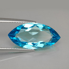 6,79 ctw natürlicher blauer Topas, Marquise, VVS