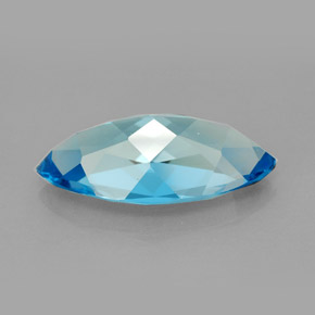 6,54 ctw natürlicher blauer Topas, Marquise, VVS