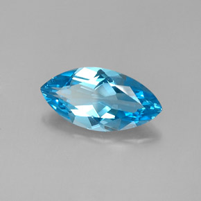 6,28 ctw natürlicher blauer Topas, Marquise, VVS
