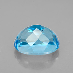 2,98 ctw natürlicher blauer Topas, Oval Schliff, VVS