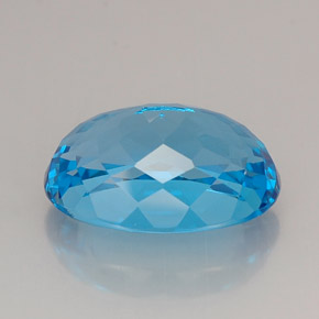 25,42 ctw natürlicher blauer Topas, Oval Schliff, IF