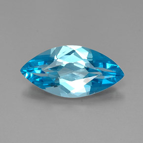 5,78 ctw natürlicher blauer Topas, Marquise, VVS