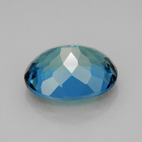 7,73 ctw natürlicher blauer Topas, Oval Schliff, VVS