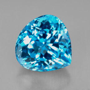 8,54 ctw natürlicher blauer Topas, Birnenform, IF