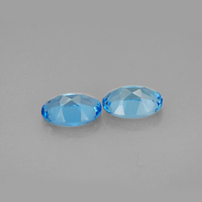  ct natürliche blauer Topas-Edelsteine, Oval Schliff, VVS-VS